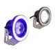 thumbnail image 1 of Faros auxiliares para motocicleta Ojo De Angel con base luz blanca azul Kinlley Negro, 1 of 9