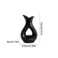 thumbnail image 3 of Rewenti Vase Plastic Vase With Ceramic Appearance Non Fragile Vase Decorative Art Tabletop Decoration Warm House Gift Wedding Dining Table Bookshelf Art Decoration, 3 of 6