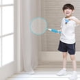 thumbnail image 3 of Children Badminton Racket Set Large Mesh Soft Anti Slip Handle Comfortable Grip Kids Badminton Rackets with 2 Balls, 3 of 5