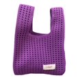 thumbnail image 4 of Bolso de hombro tejido para muñeca, bolso de compras, organizador de moda, bolso tejido para axila Púrpura jinwen Bolso de hombro para mujer, 4 of 8