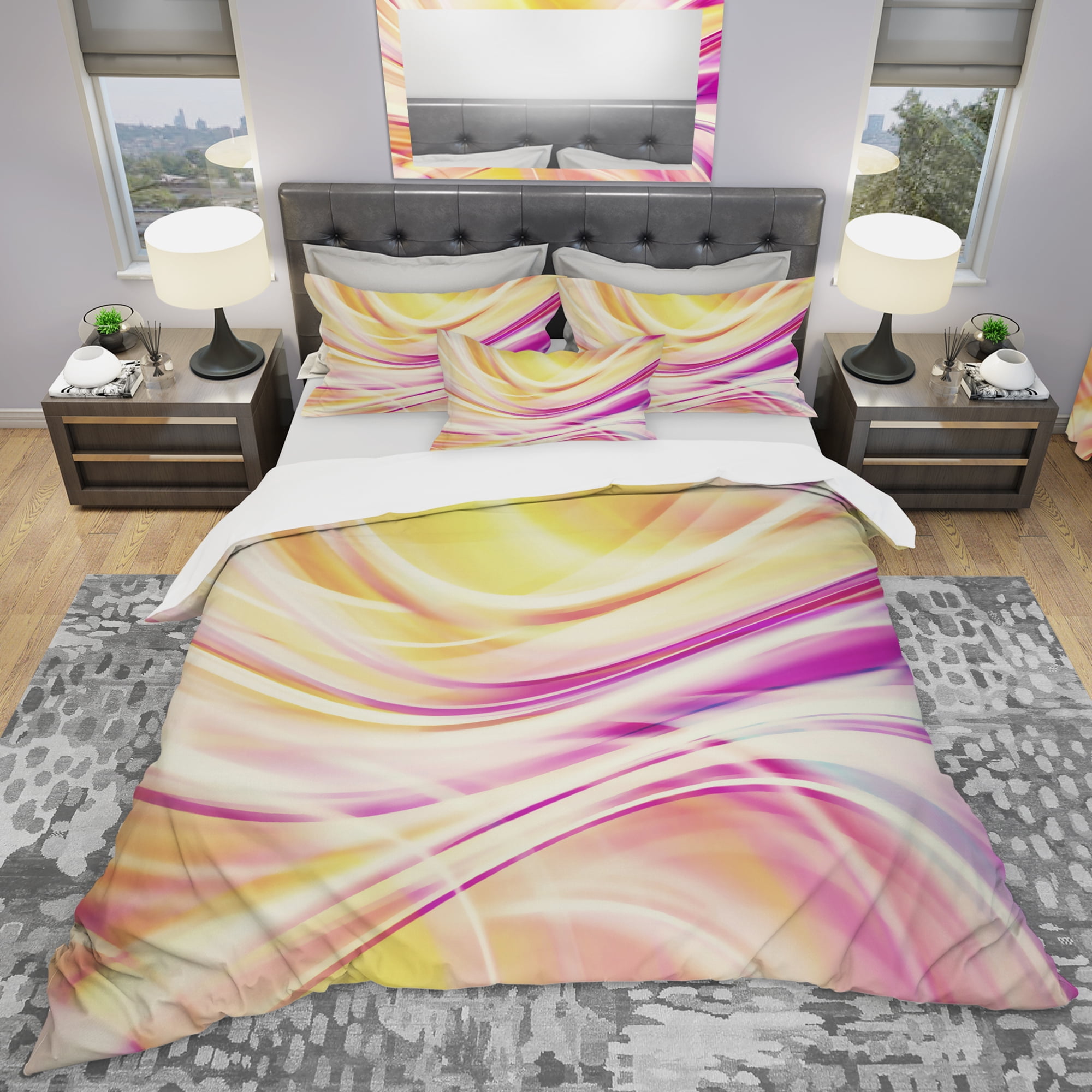 Designart 'Candy Stripes' Modern & Contemporary Duvet Cover Set