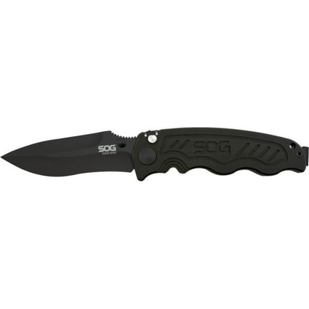 SOG Zoom Mini Assisted Folding Knife ZM1002-CP, Black TiNi 3.15