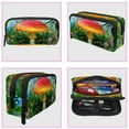 thumbnail image 3 of MUOOUM Pencil Case, Mushroom Rainbow Painting Large Capacity Pencil Pouch Stationery Pen Bag, 3 of 7