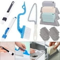 thumbnail image 1 of Window Groove Cleaning Brush, 13 PCS Hand-held Magic Window Track Cleaning Tools, Window or Sliding Door Track Cleaner for Sliding Door, Sill, Tile Lines, Shutter, Car Vents, Keyboard, Small Clean Kit, 1 of 5