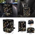thumbnail image 4 of Jeiento Boho Mandala Car Seat Cover Split Covers Set Dragonfly Car Steering Wheel Cover Seat Belt Pads Trash Bin Air Vent Phone Holder Rearview Mirror Cover Cup Holder Wrist Key Chain 15 PCS, 4 of 7