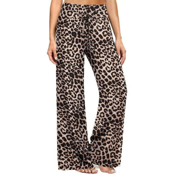UVN Pajama Pants for Women Casual Wide Leg Lounge Yoga Pants Comfy Loose Drawstring Sleep PJ Bottoms
