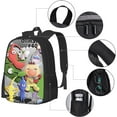thumbnail image 4 of Pikmin Game Backpacks Fashion Large Capacity Travel Camping Hiking Daypack 3D Printed Adventure Travel Laptop Bag For Men Women, 4 of 8