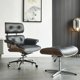 thumbnail image 4 of Leather Office Chair Gaming Vanity Bedroom Ergonomic Comfortable Office Chair Study Arm Sillas De Escritorio Room Furniture My Lux Decor Round, 4 of 9