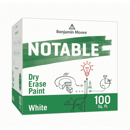 Based White Kit - Benjamin Moore Notable Dry Erase Paint White 100 Sq. Foot Kit