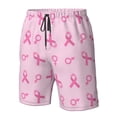 thumbnail image 4 of Fotbe Breast Cancer Awareness 1 Trajes de Baño Estampados para Hombre, Shorts de Verano de Secado Rápido, Ropa de Playa, Bañadores-Small, 4 of 6