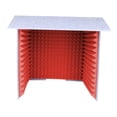 thumbnail image 4 of Blinkol Housse de Bureau Insonorisée Légère Robuste Cabine Vocale Portable Absorbant Vocal Rouge 80cm, 4 of 9