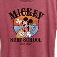 thumbnail image 3 of Mickey & Friends - Mickey Surf School - Women's Short Sleeve Graphic T-Shirt, 3 of 5