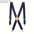 thumbnail image 1 of FNNMNNR Men‘s Wide Plain Color Suspenders  Retro Best Man Gift, 1 of 7