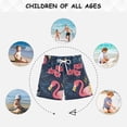 thumbnail image 6 of FORMRS Boys Swim Trunks Quick Dry Mesh Liner Boardshorts Sizes XS-XL, Red Floral Flamingo, 6 of 7