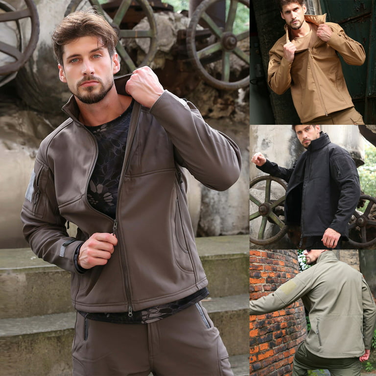 CQR Men's Casual Military Jacket