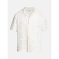 thumbnail image 5 of No Boundaries Crochet Shirt with Short Sleeves, Men's XS-4XLT, 5 of 5
