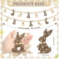 thumbnail image 2 of Easter Bunny Garland (78.7Inch) - Cute Bunny Pendant Decorative Bead Banner for Easter Party Home Living Room Wall Mantel & Table Decor (Brown), 2 of 5