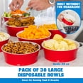thumbnail image 3 of GoBig Party Large Disposable Plastic Bowls, 60 oz, Red, 30 Count, 3 of 6