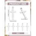 thumbnail image 2 of 70pcs Tibetan Style Cross Charms 27mm Alloy Antique Silver Jewelry Making, 2 of 3