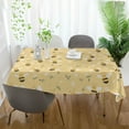 thumbnail image 3 of Yayeee Tablecloths 60" x 120" Rectangle Wrinkle Resistant Party Table Cover, Cute Bee Pattern, 3 of 8