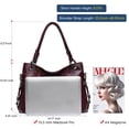 thumbnail image 6 of KALUNMA Genuine Leather Hobo Bag for Women Large Tote Shoulder Handbag Satchel for Laptop Work Ladies, 6 of 8