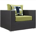 thumbnail image 3 of Modway Convene Wicker Rattan 3-Piece Outdoor Patio Furniture Set in Espresso Peridot, 3 of 5