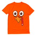 thumbnail image 1 of Turkey Face Shirt Funny Thanksgiving TShirt for Men X-Large Orange, 1 of 5