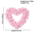 thumbnail image 3 of Valentine Decor Heart Wreath Red Rose Garland Wall Hanging Valentine's Day Decorations Valentine Decor Romantic Home Valentine Decor, 3 of 9