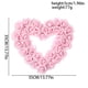thumbnail image 3 of Guirnalda de Rosas Artificiales en Forma de Corazón - Decoración Colgante de Plástico Rosa, 13.77x13.77 pulgadas, Corona Floral Impermeable para Fiesta de Aniversario de Boda o San Valentín, 3 of 9