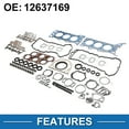 thumbnail image 4 of Kit de junta de culata Unique Bargains No.12637169 Juego de juntas de válvula de motor para Cadillac CTS 2005-2007 Goma, Metal Sello eficiente, 4 of 6