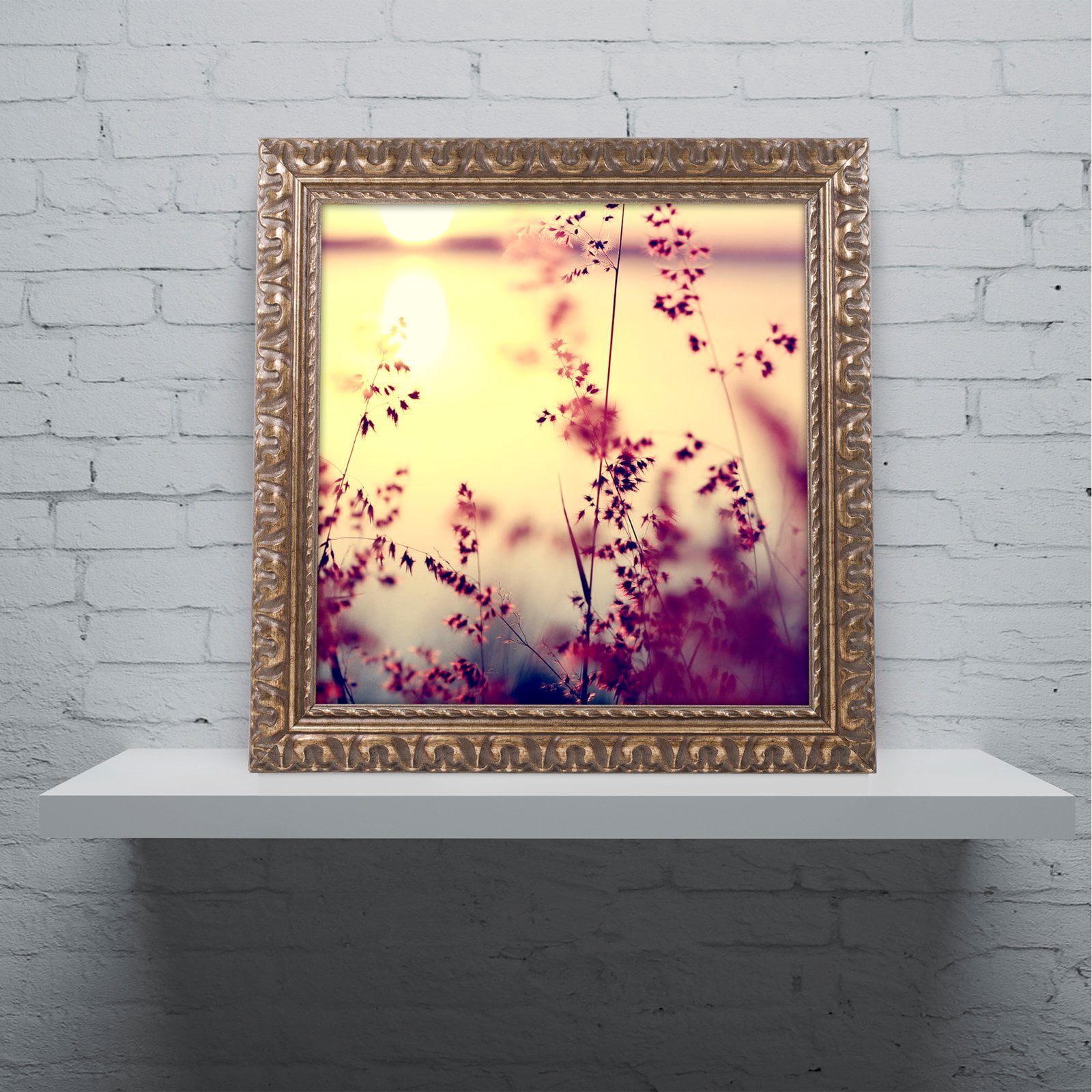 Trademark Fine Art "At the End of the Day" Canvas Art by Beata Czyzowska Young, White Matte, Black Frame
