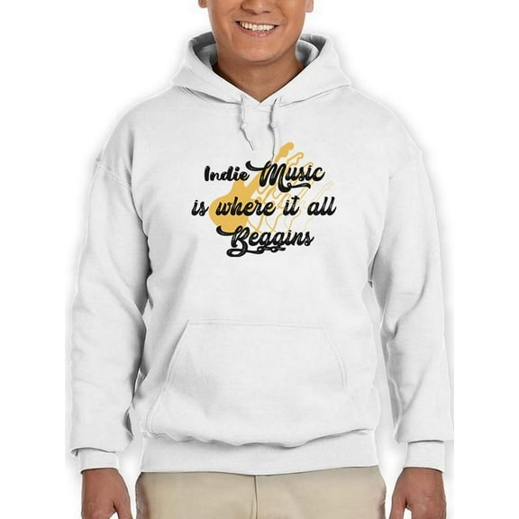 Indie Music Hoodie Men -Smartprints Designs, Male 5X-Large
