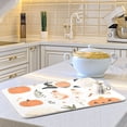 thumbnail image 6 of Yayeee Dish Drying Mat for Kitchen Counter 16"x18" Microfiber Absorbent Pad, White Halloween Pumpkin, 6 of 7
