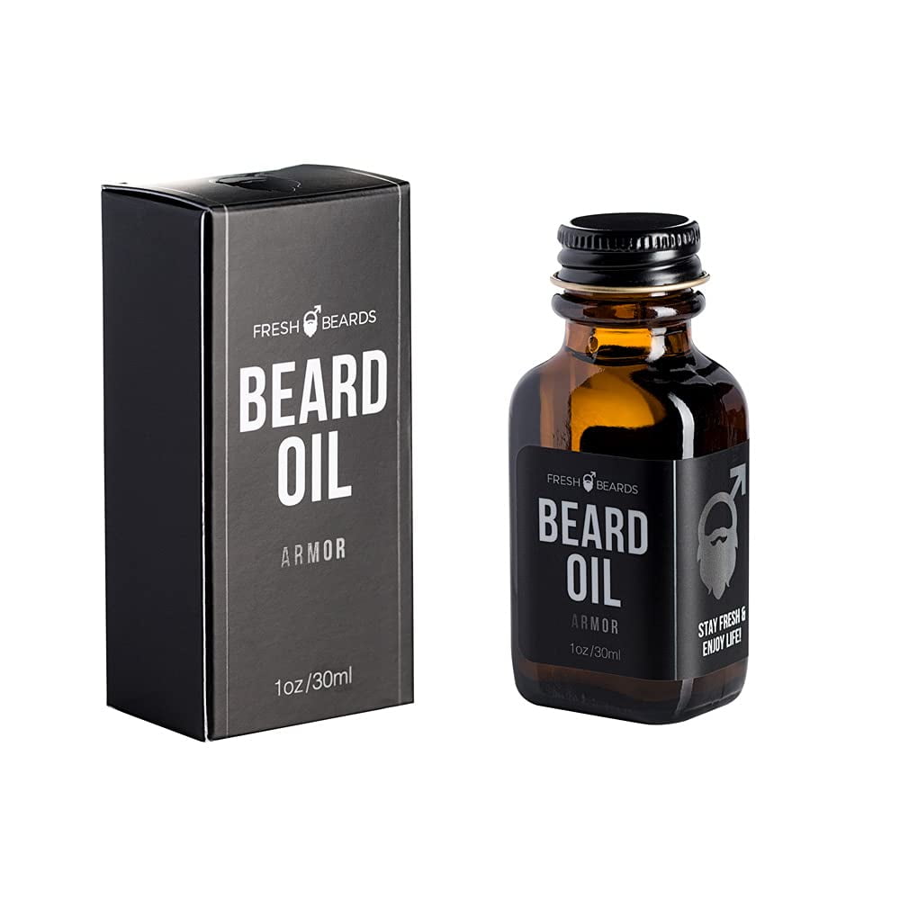 Fresh Beards Armor Beard Oil Sandalwood, Bourbon, & Amber Fragrance
