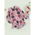 thumbnail image 3 of Bagilaanoe 18M-6T Baby Girl One Piece Swimsuits Kids Zipper Rush Guard Swimshirts Quick Dry Long Sleeve Swim Shirt Toddler Swimwear Bathing Suit Ruffled Beachwear, 3 of 9