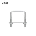 thumbnail image 3 of Square U-Bolts 2 Sets 57mm Inner Width 80mm Length M8 304 Stainless Steel U Clamp Bolt, 3 of 5