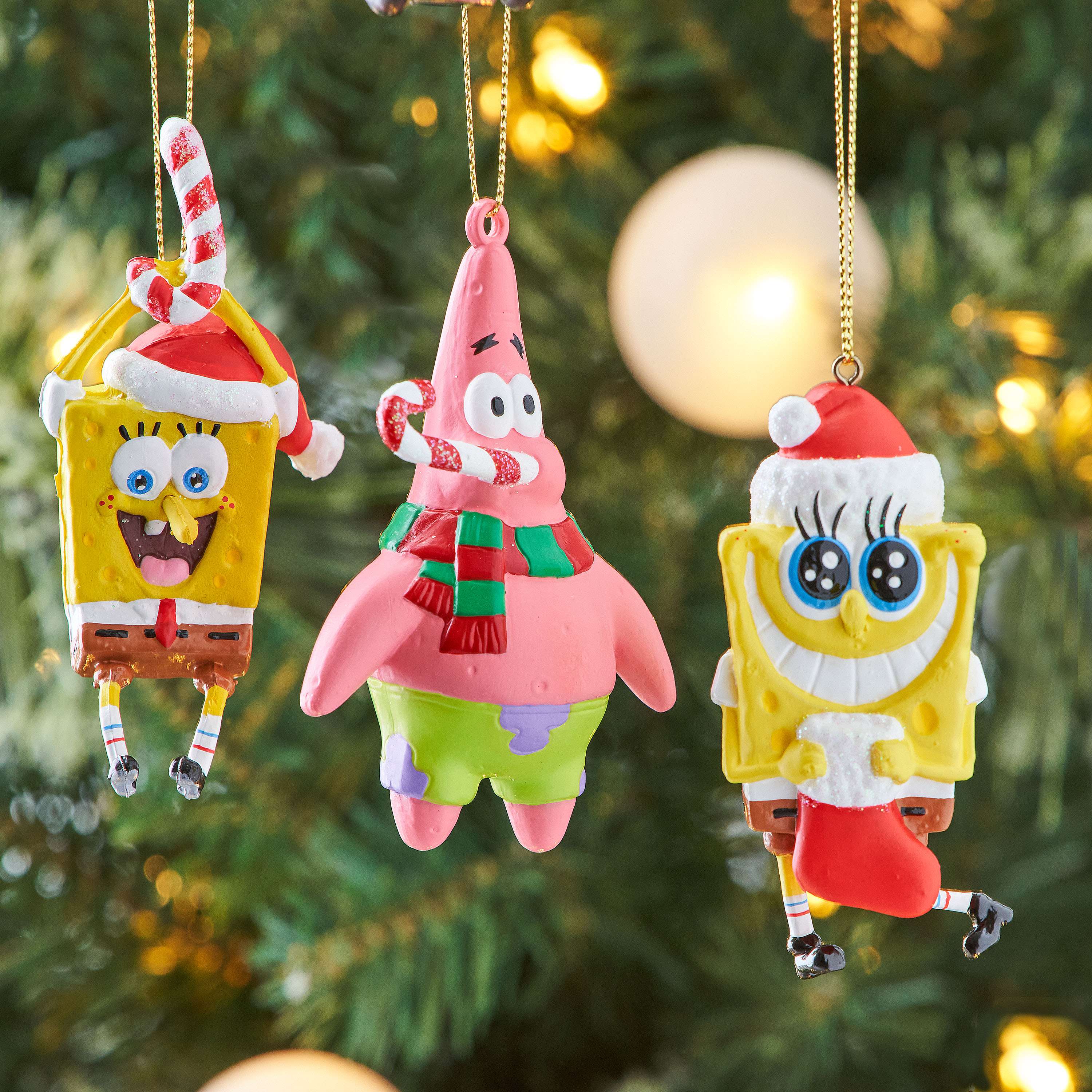 SpongeBob 3-Piece Christmas Ornament Set - image 2 of 7
