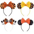 thumbnail image 1 of WelyHM Halloween 4 Piezas Lentejuelas Calabaza Araña Fantasma Oreja de Gato Diadema Accesorios para el Cabello para Princesa Cosplay Fiesta de Disfraces, 1 of 4