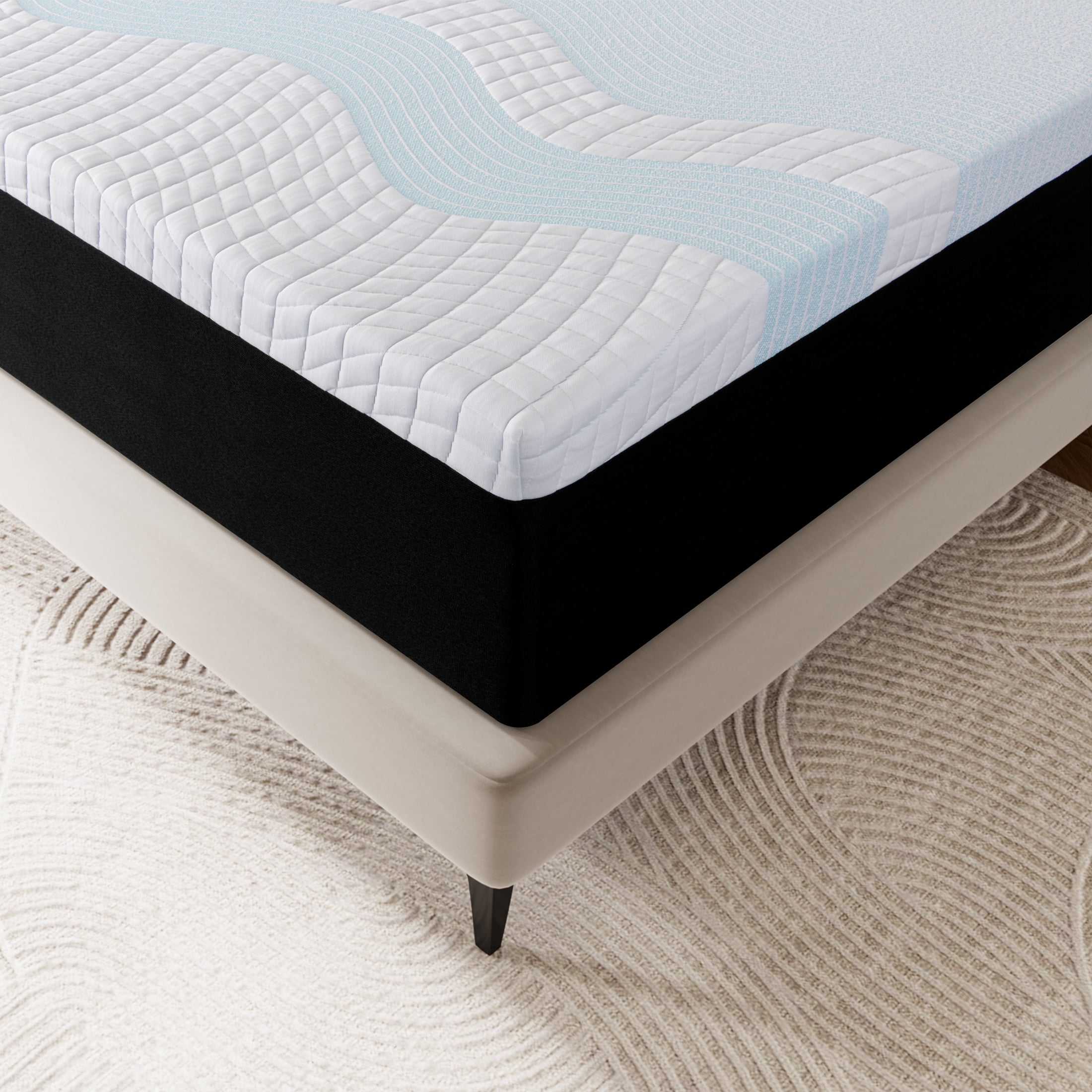 Twin Mattress, 8" Medium Gel Memory Foam Mattress in a Box, Pressure Relieving & Supportive