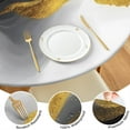 thumbnail image 4 of Black and Gold Marble Glitter Streaks Pattern Round Fitted Tablecloth with Elastic Edge,Dining Table Cover Waterproof,Outdoor Round Tablecloth for Camping,Dining,Indoor and Outdoor, 4 of 7