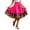 Hot Pink, variant on Women's Mexican Rainbow Skirt, Elastic Waist Mini Skirt, 1PC, L-XXXXXXL
