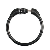 TOPRenddon Heavy Duty Bike Lock Cable | 4-Digit Combination Security Chain for Bicycle Motorcycle Scooter | Cut-Resistant Alloy Core with PVC Coating | Compact Anti-Theft