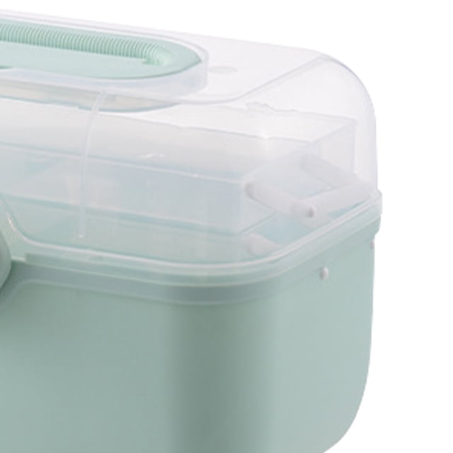 Caja organizadora de medicina familiar de gran capacidad, botiquín de primeros auxilios para el hogar (verde M) Ndcxsfigh Libre de BPA