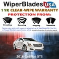 thumbnail image 2 of 2016 Cadillac XTS Beam Wiper Blades Wipers w/1yr Warranty (Set of 2) (WiperBladesUSA), 2 of 5
