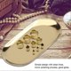 thumbnail image 4 of Nordic Style Stainless Storage Tray Cosmetics Jewelry Cake Plate for Office Desks(Golden S), 4 of 5