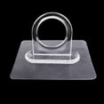 thumbnail image 2 of WHEANG Fixing Clip 10Pcs No Hole Paste Type Curtain Rod Clamp Balcony Telescopic Rod Stick Hook 6.8X4.2Cm Clear, 2 of 5