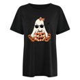 thumbnail image 4 of Bogo Spring Blouses For Women 2025 V Neck Womens Summer Tops Casual Short Sleeve Round Neck Shirts Womens Blouses Short Sleeve Cotton T-Shirts For Women Graphic Tees Funny Cats, 4 of 6