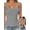 Bm03-Grey, variant on Tank Top for Women with Built in Bra Lace Adjustable Spaghetti Strap Camisoles Ribbed Slim Basic Tops