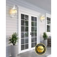 thumbnail image 4 of VIANIS Dawn to Dusk Outdoor Light Fixture, White Exterior Wall Light Lantern for Coach, Outside Porch Lights for House, 100% Aluminum Waterproof Outdoor Sconces Wall Lighting Garage Lights Wall Mount, 4 of 8