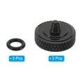 thumbnail image 3 of Camera Shutter Button, 3 Pack Soft Shutter Release Button Camera Button Carved, Black, 3 of 6